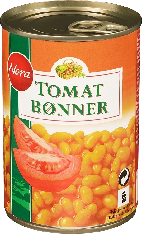 Tomatbønner 24bx        425g