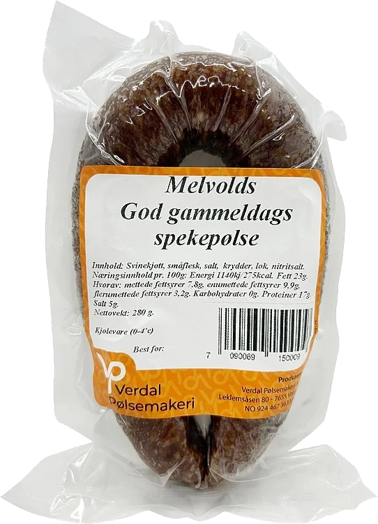 Melvolds god gammeldags spekepølse  280g