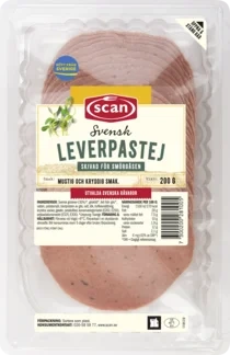 Leverpastej skivad