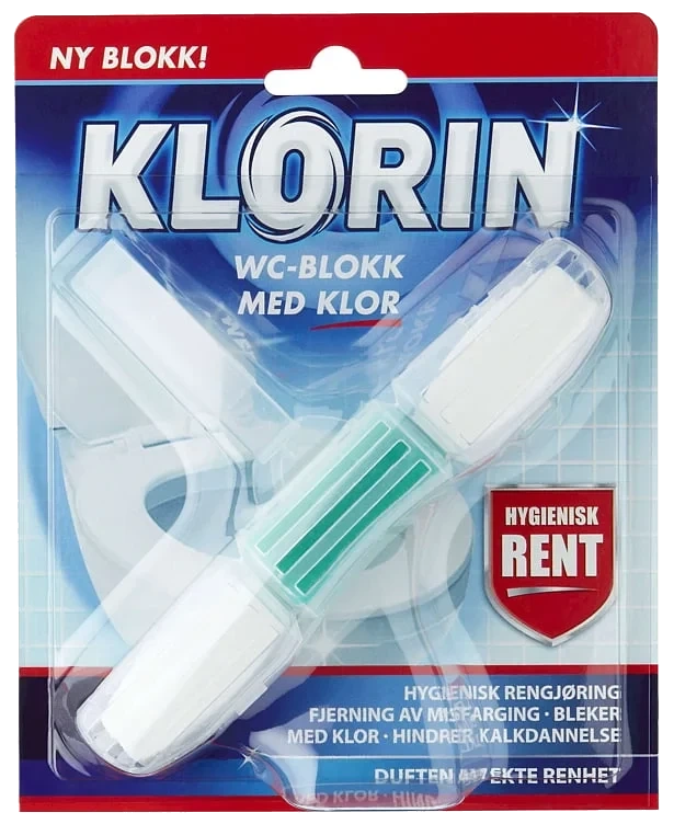 Klorin wc-blokk med klor   50g