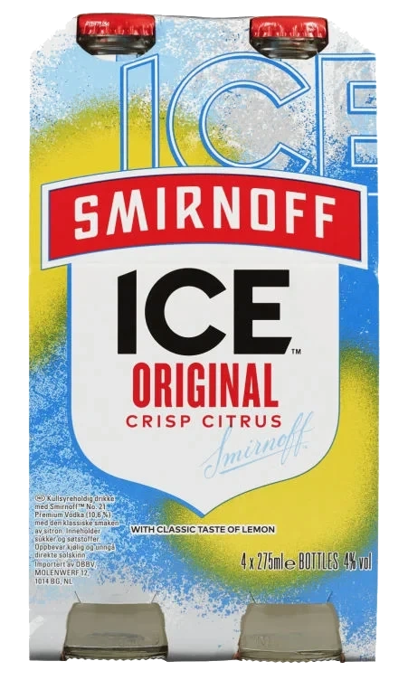 Smirnoff Ice Original 275mlx4 flaske