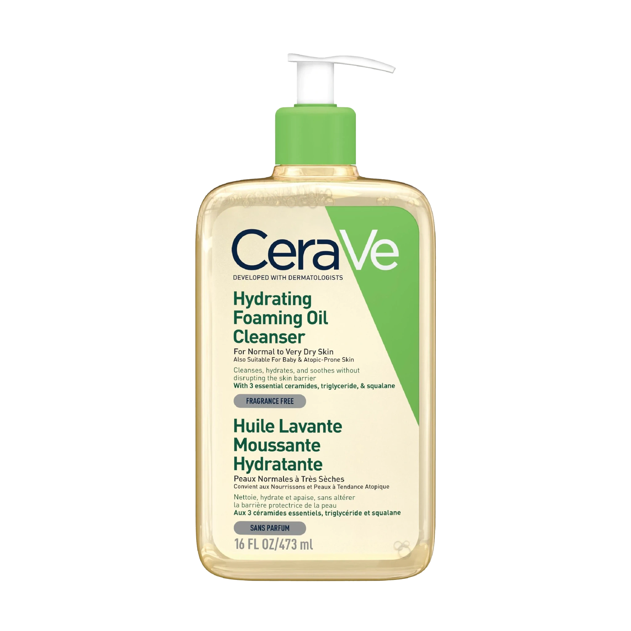 CeraVe Hydrating Foaming Oil Cleanser, 473 ml