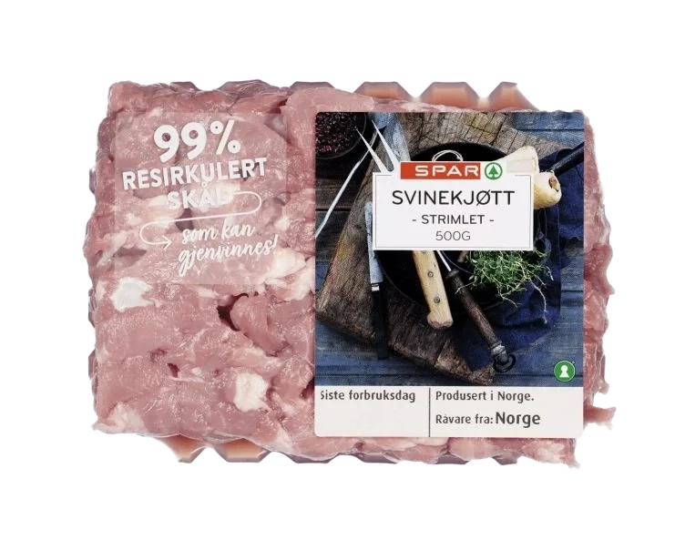 Svinestrimler 500g Spar