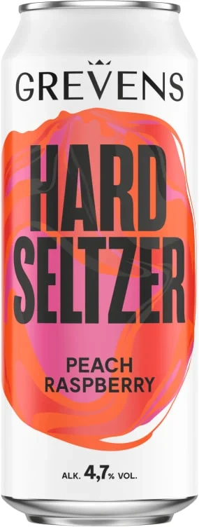 Grevens Hard Seltzer Peach Raspberry 0.50l bx