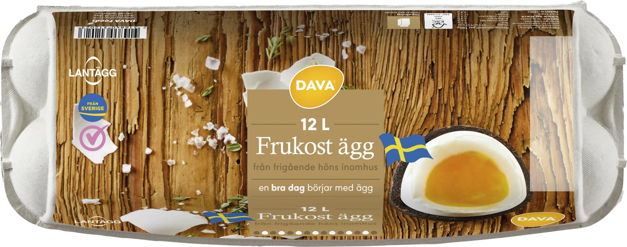 Frukostägg 12p L