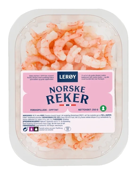 Reker Norske Ferdigpillede 250g Lerøy