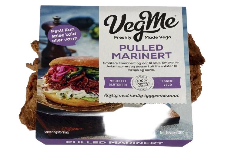 Pulled Marinert 300g Vegme