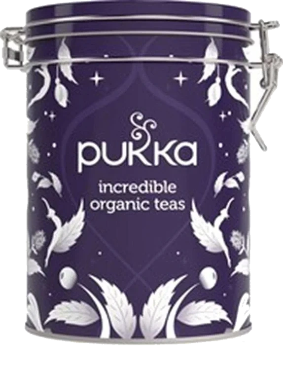 Christmas tin, pukka urtete økol.   30stk