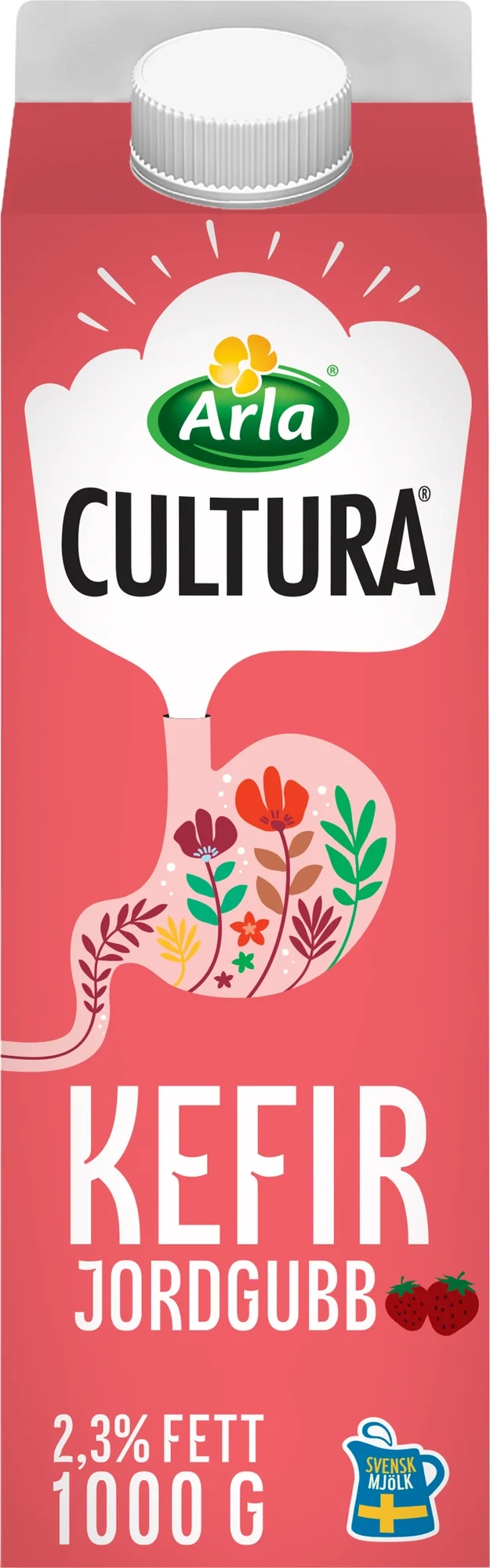 Cultura® Kefir jordgubb
