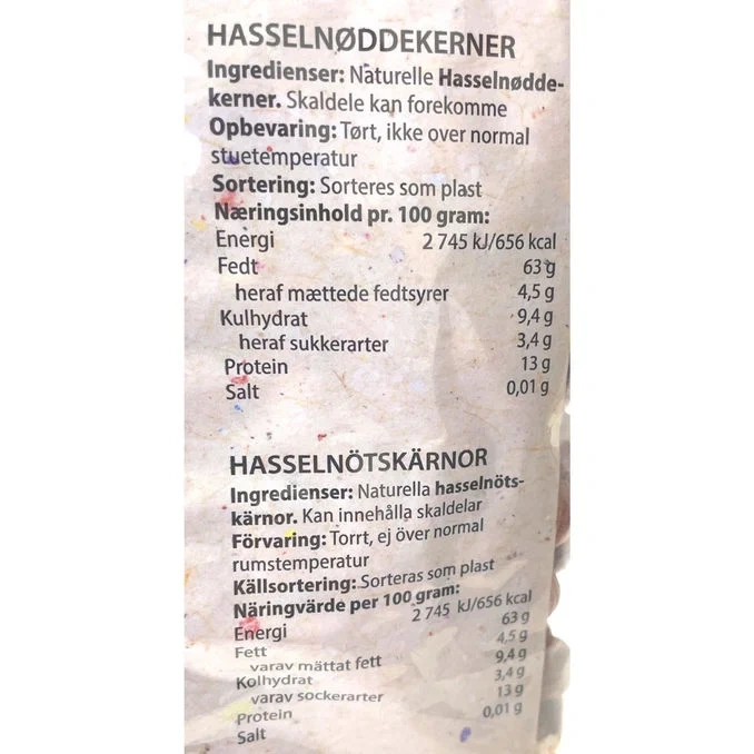 Hasselnötskärnor
