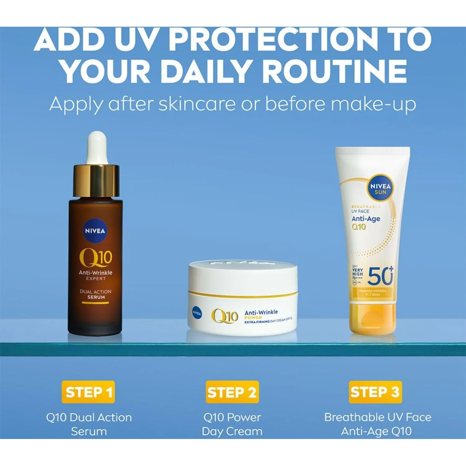 Solkräm Ansikte Anti-Age Q10 Spf 50+