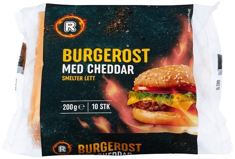 Burgerost med cheddar  200g