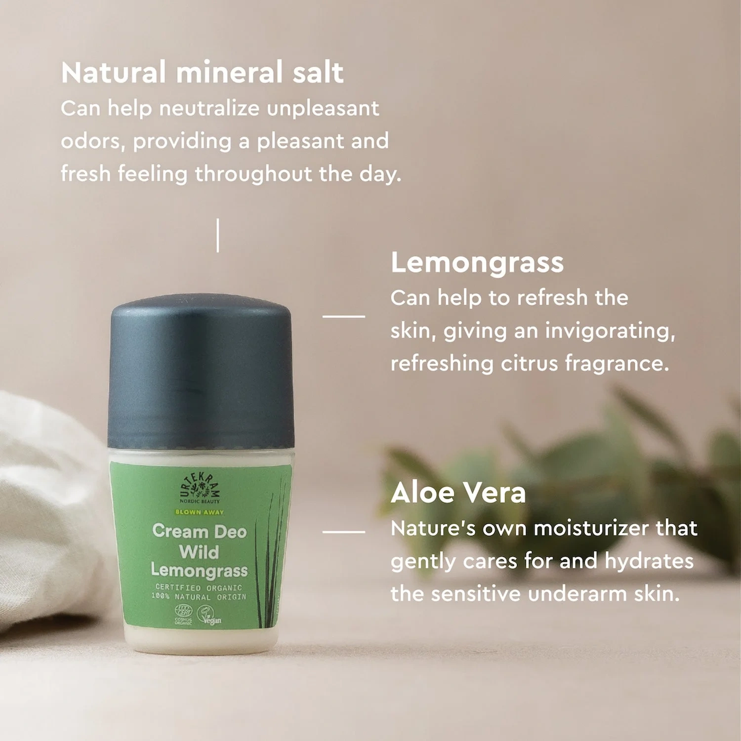 Urtekram Wild Lemongrass Deo
