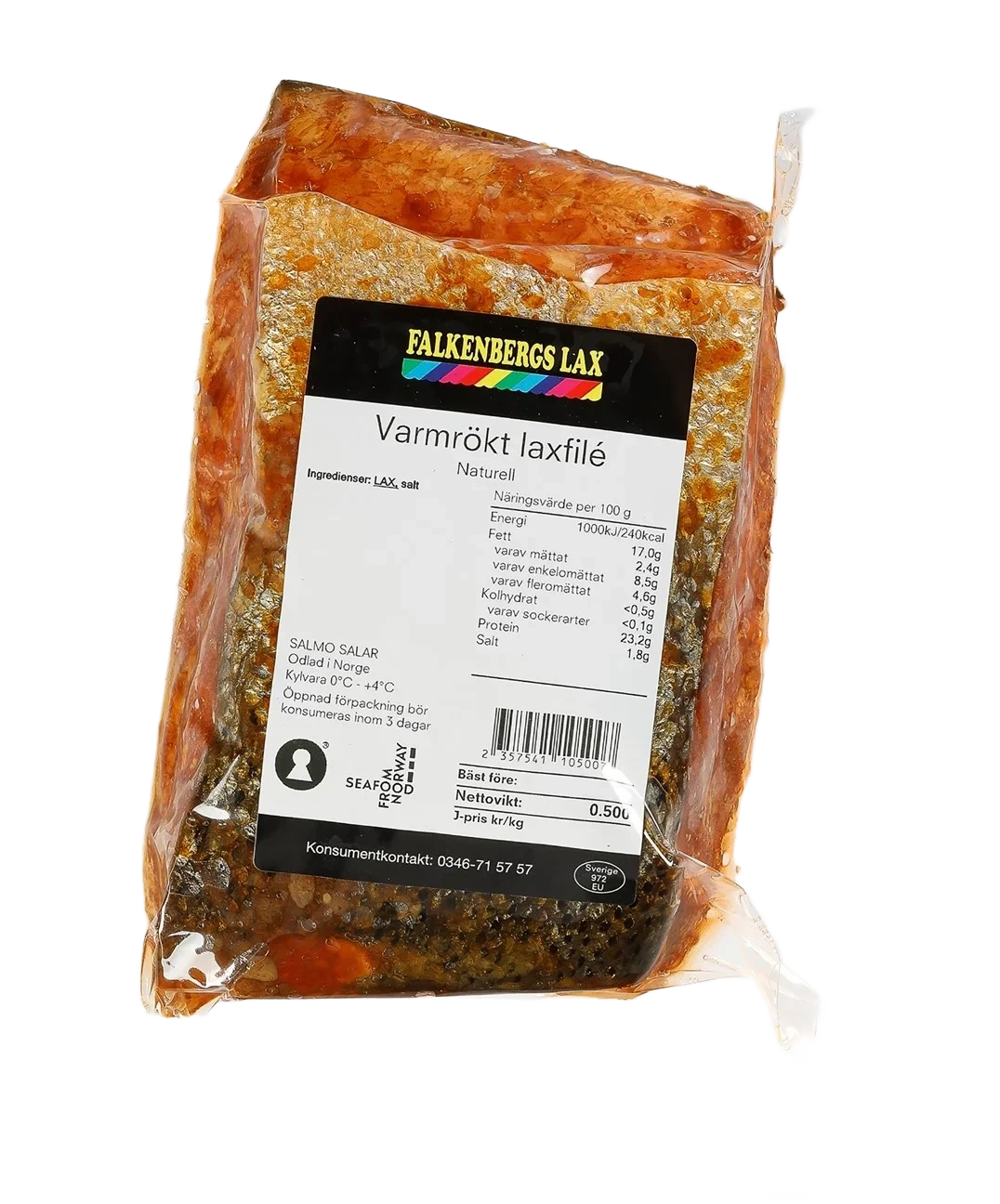 Varmrökt laxfilé