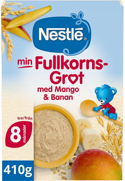 Min Fullkornsgrøt Mango Banan 410g