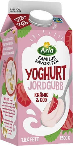 Familjefavoriter yoghurt jordgubb