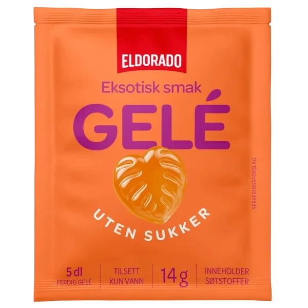 Gele Eksotisk Smak u/sukker 14g Eldorado