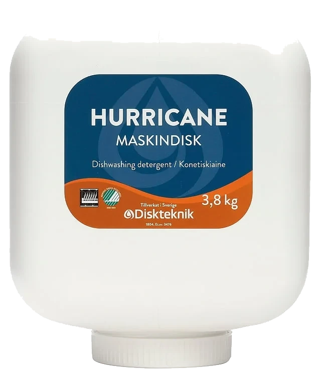 Hurricane maskinoppvask   3,8kg
