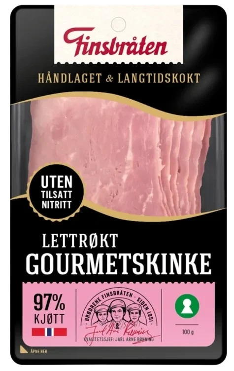 Gourmetskinke Lettrøkt 100g Finsbråten