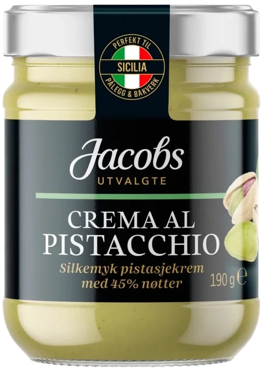 Crema Al Pistacchio 190g Jacobs Utvalgte