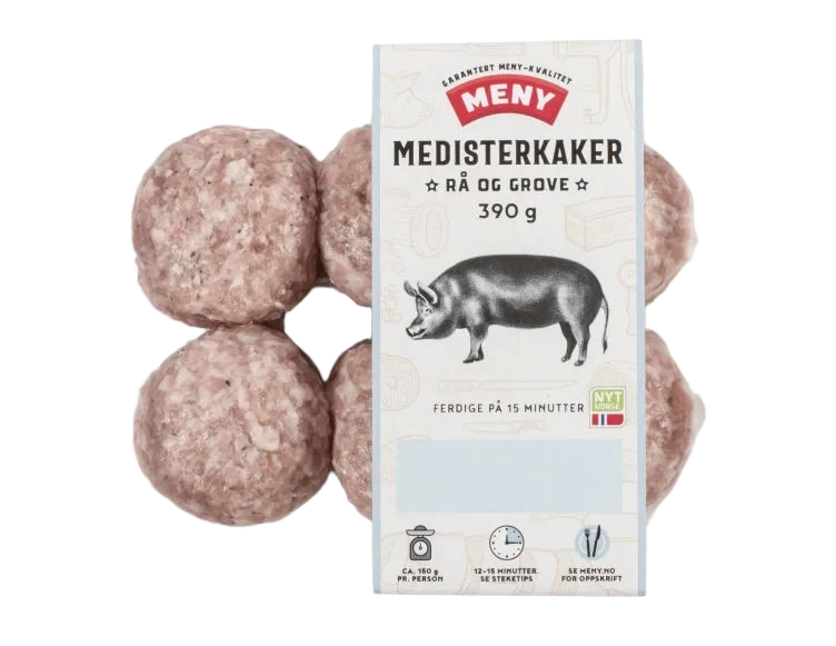 Medisterkaker Rå Grove 390g