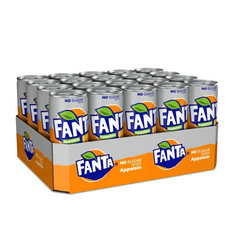 Fanta Orange Zero Sugar 0,33l boks Brett