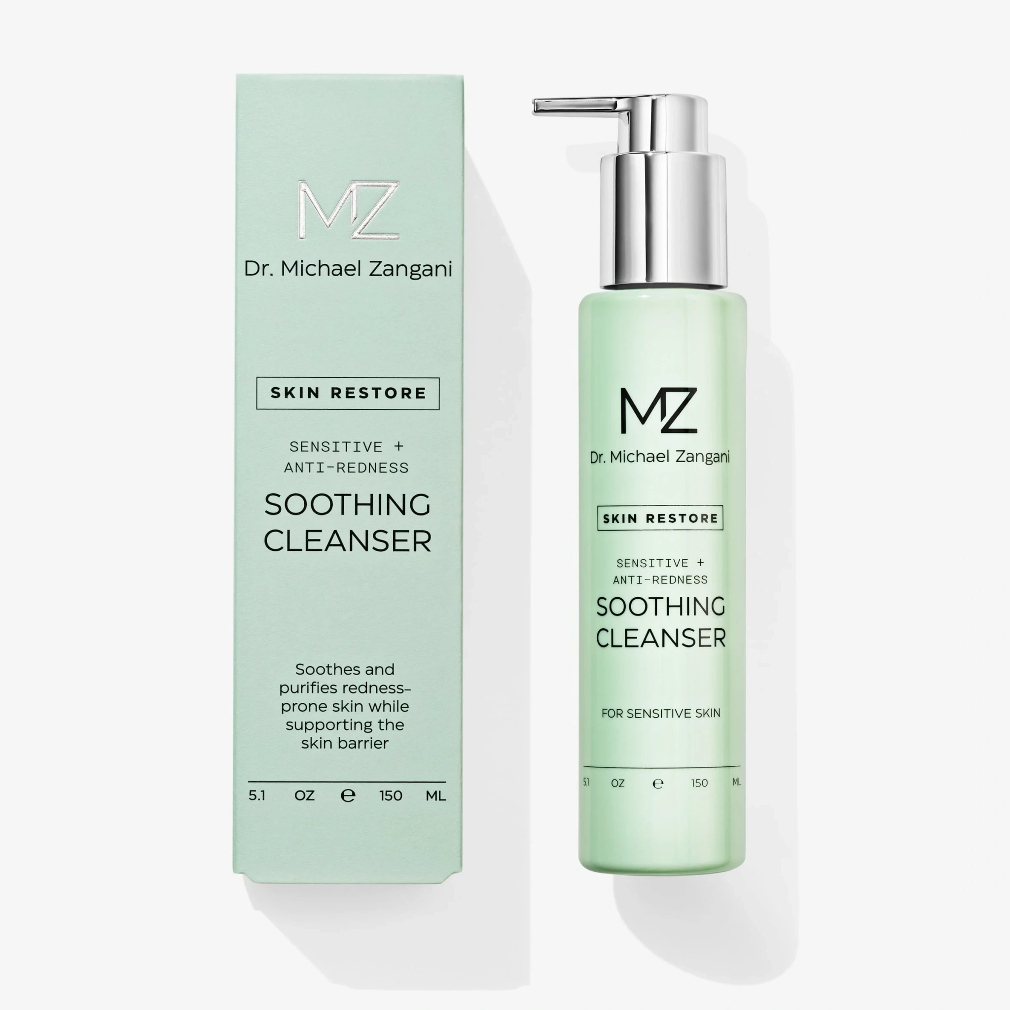 Dr. Michael Zangani Sensitive + Anti-Redness Cleanser, 150 ml