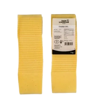 Skivad Cheddar 34%, 66x15g