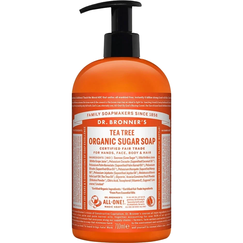 Dr. Bronner's Organic Hand & Body Shikakai Soap Tea Tree