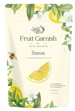 Sitron, Frysetørkede Halvskiver 100g - Fruit Garnish By Cold Pressed