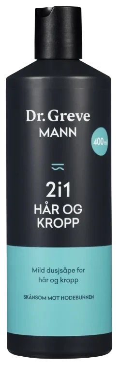 Dr Greve Mann 2i1 Hår og Kropp 400ml