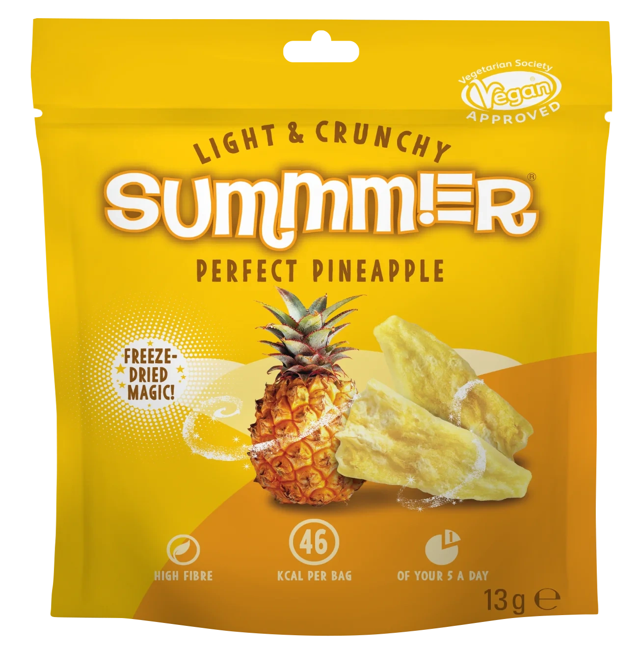 Frystorkad skivad ananas