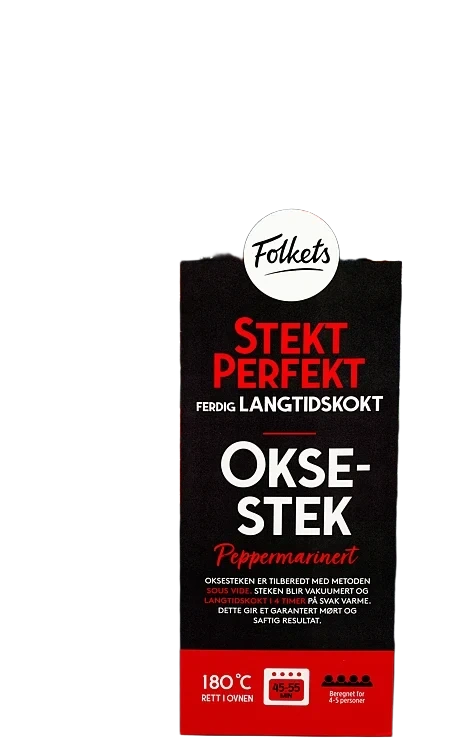 Oksestek m/pepper Ca1,3kg Stekt Perfekt