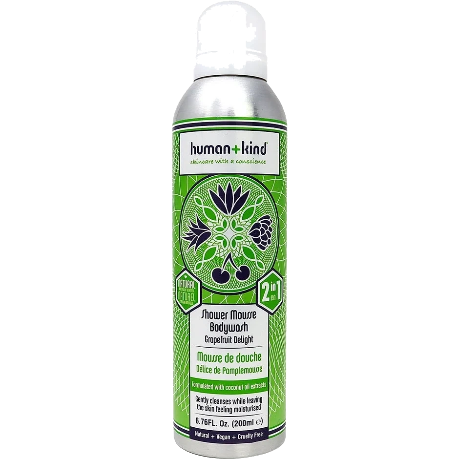 Human+Kind Shower Mousse Grapefruit Delight