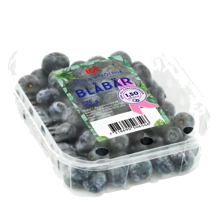 Blåbär 125g klass 1 Rosa bandet ICA