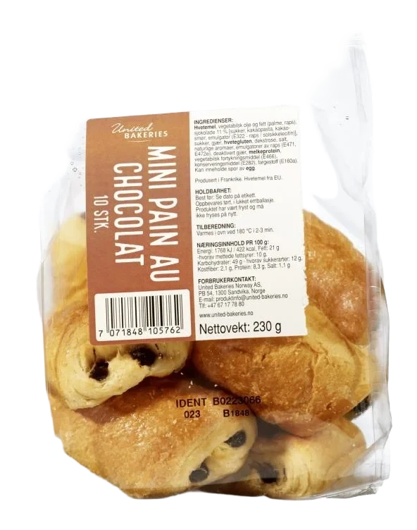 Mini Pain Au Chocolat, 10pk