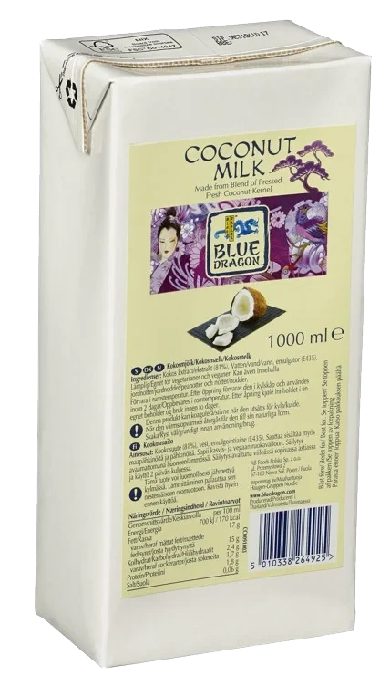 Kokosmelk blue dragon   1l