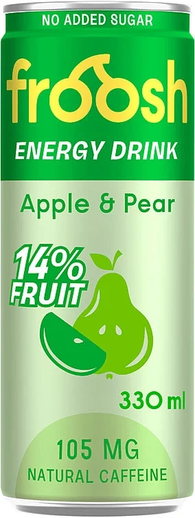 Froosh Energidrikk Eple&Pære 330ml boks
