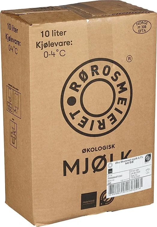 Rørosmeieriet Skummet Mjølk 0,1% Fett Bib
