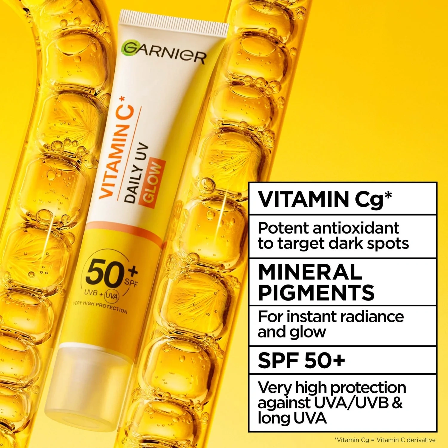 Garnier Vitamin C* Glow-Boosting Daily UV Fluid SPF50+ 40 ml