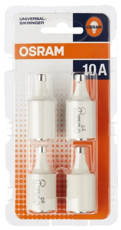 Sikringer 10a 4stk Osram