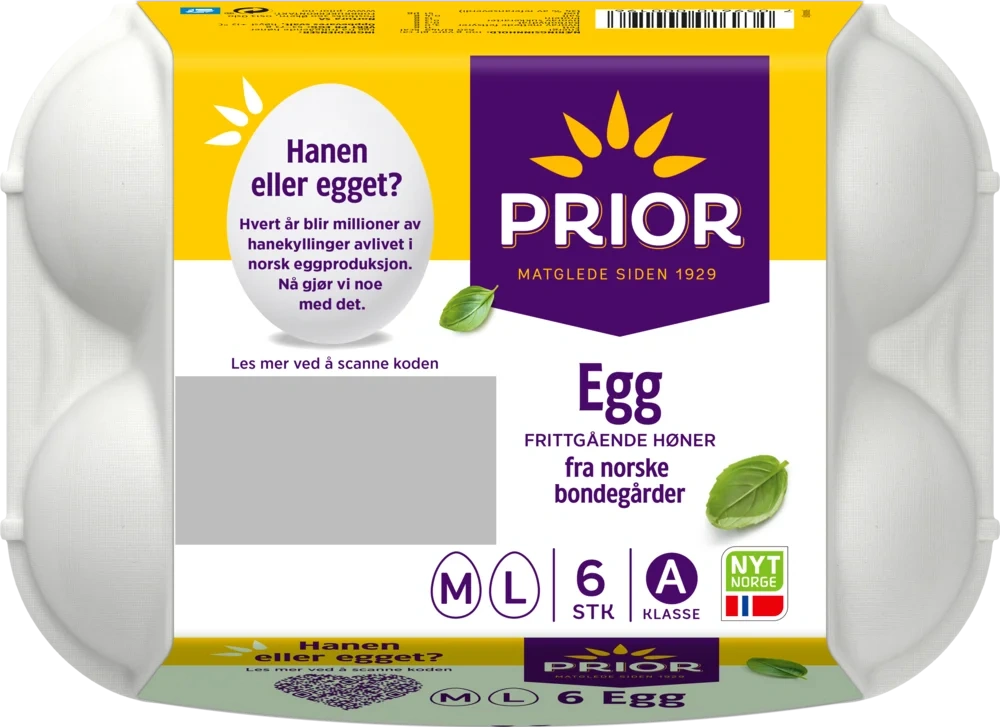 Egg ML frittgående 6stk