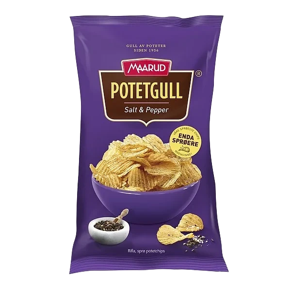 Potetgull salt & pepper 290g