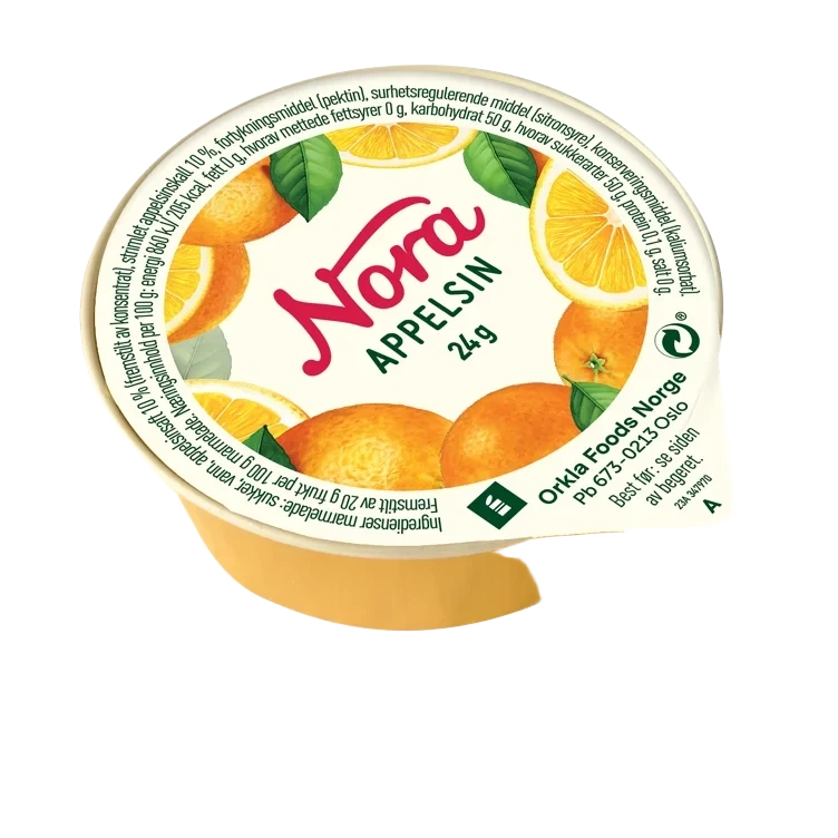 Appelsinmarmelade porsjon 80x24g