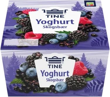 Yoghurt alltid skogsbær 4x150g
