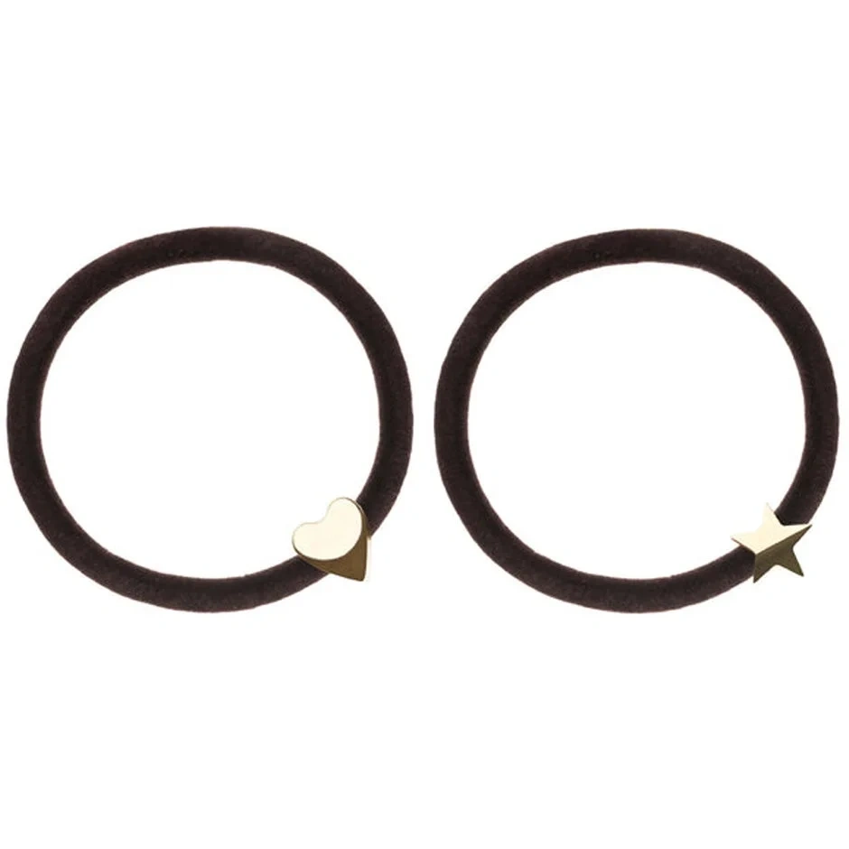 Dark 2 Pk Velvet Hair Tie