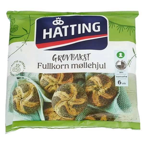 Møllehjul Fullkorn 420g Hatting