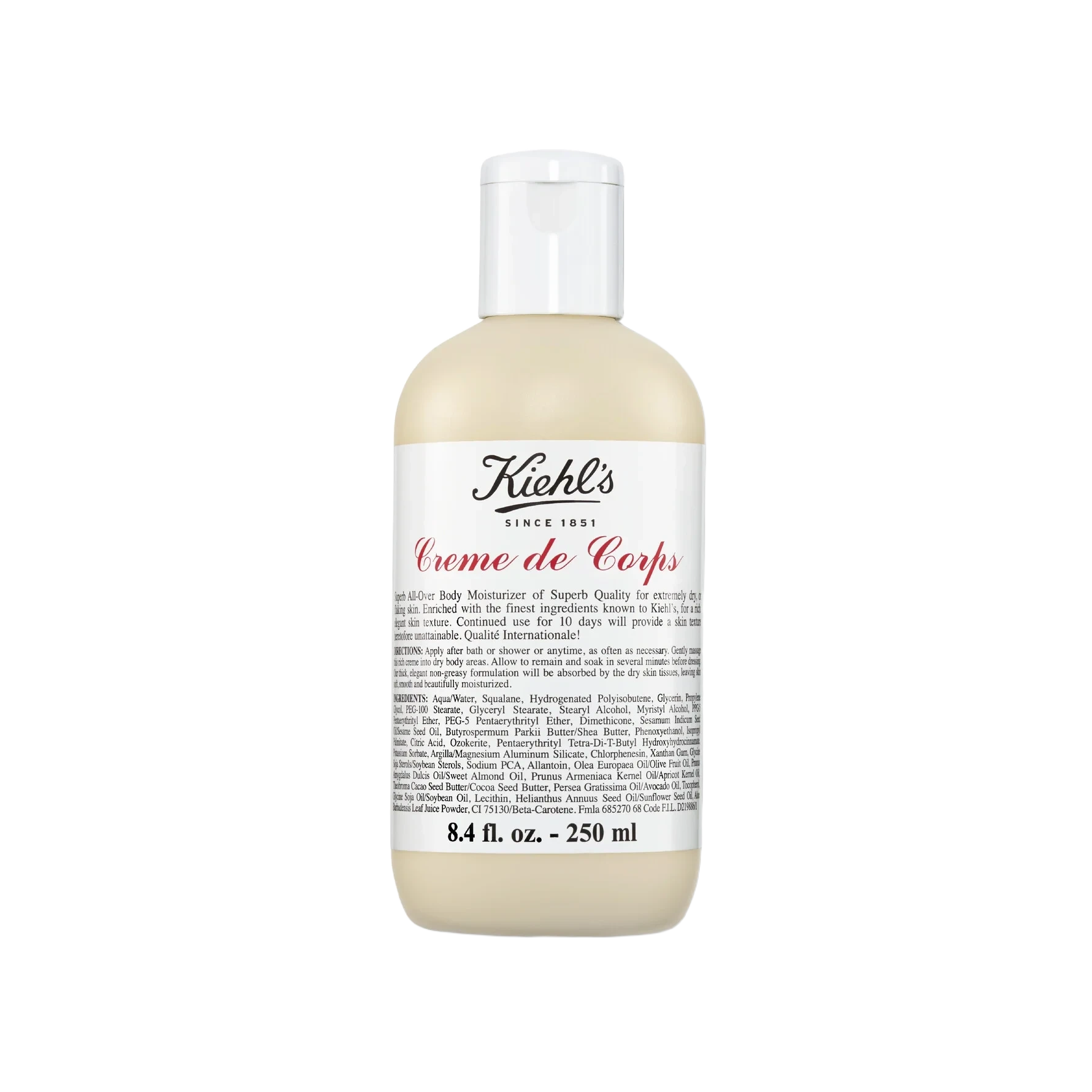 Kiehl’s Creme De Corps Hydrating Body Moisturizer 250 ml