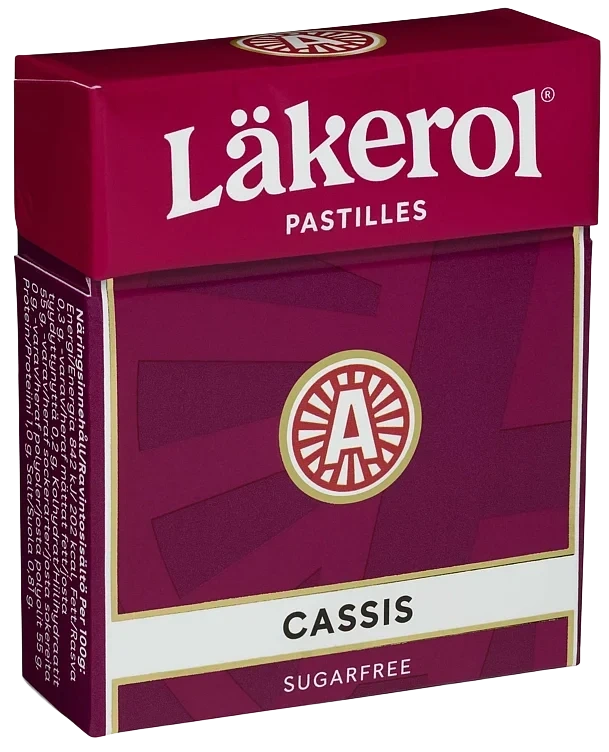 Läkerol cassis 4-pack t 100g