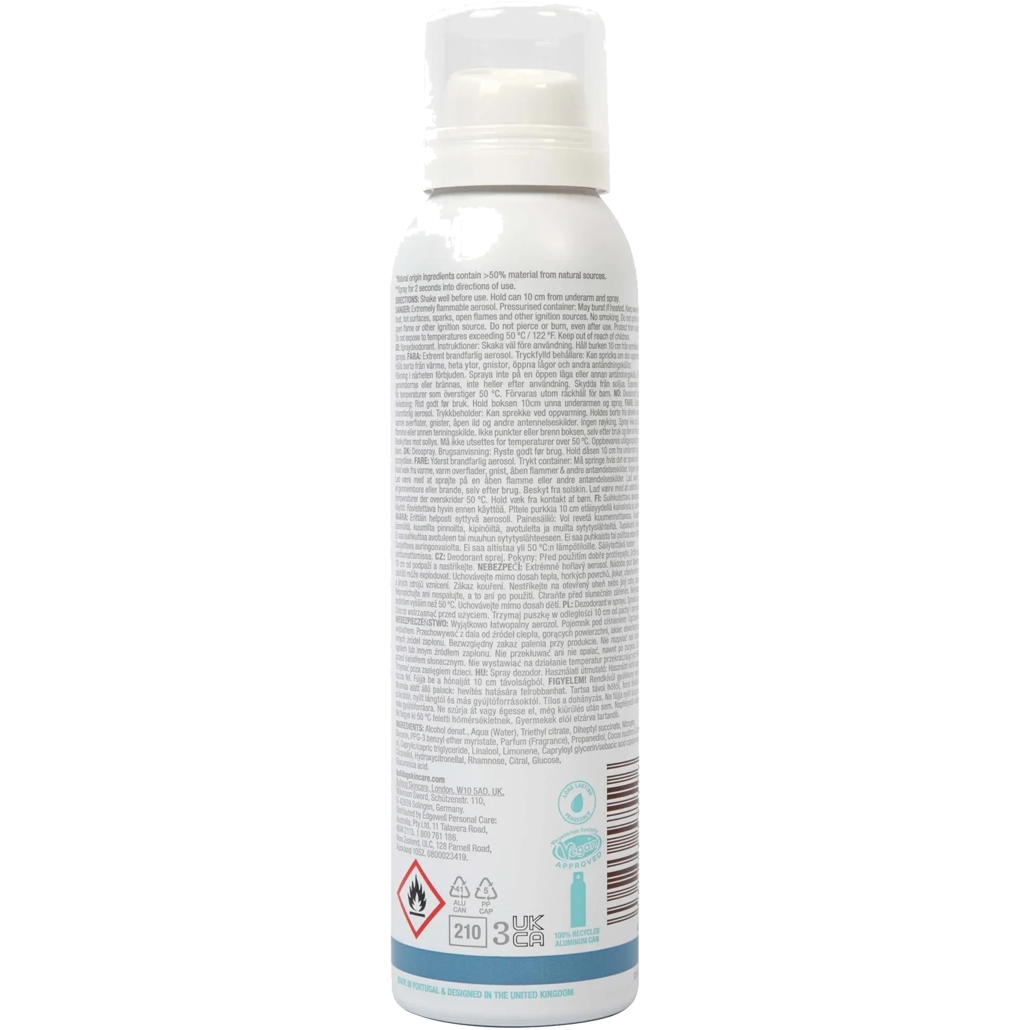 Bulldog Spray Deodorant